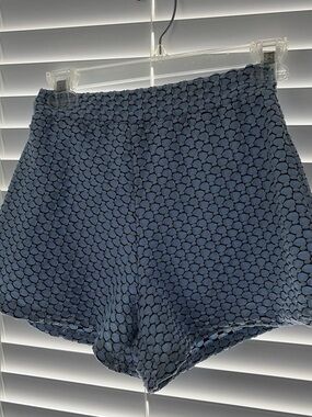 Missguided Black and Light Blue Polka Dot Shorts